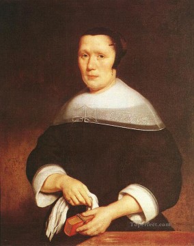 portrait of a woman 1648 Painting - Portrait of a Woman Baroque Nicolaes Maes